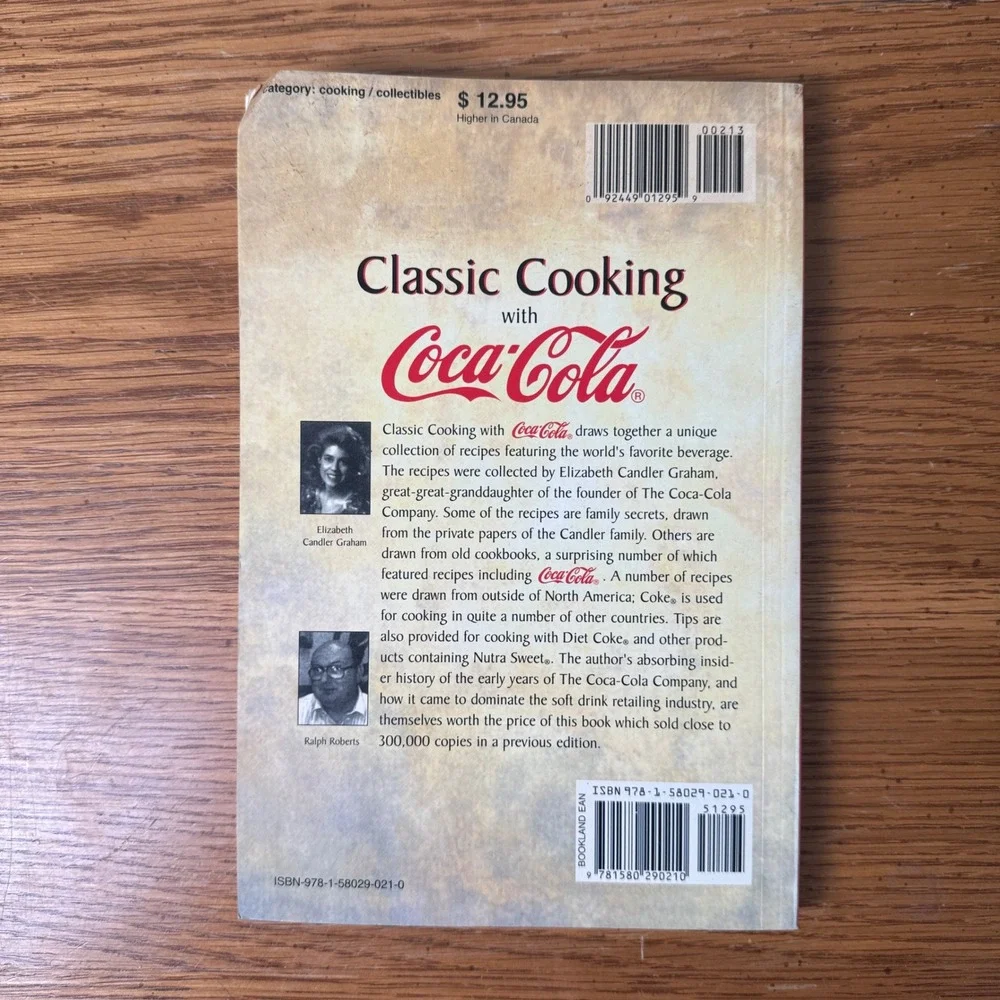 Classic Cooking with Coca-Cola Cookbook Graham Roberts‎ 1998 Soda Recipes